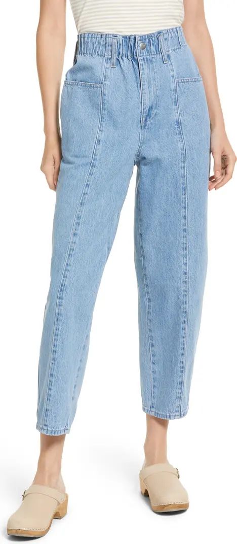 Madewell Paperbag Waist Pull-On Balloon Jeans | Nordstrom | Nordstrom