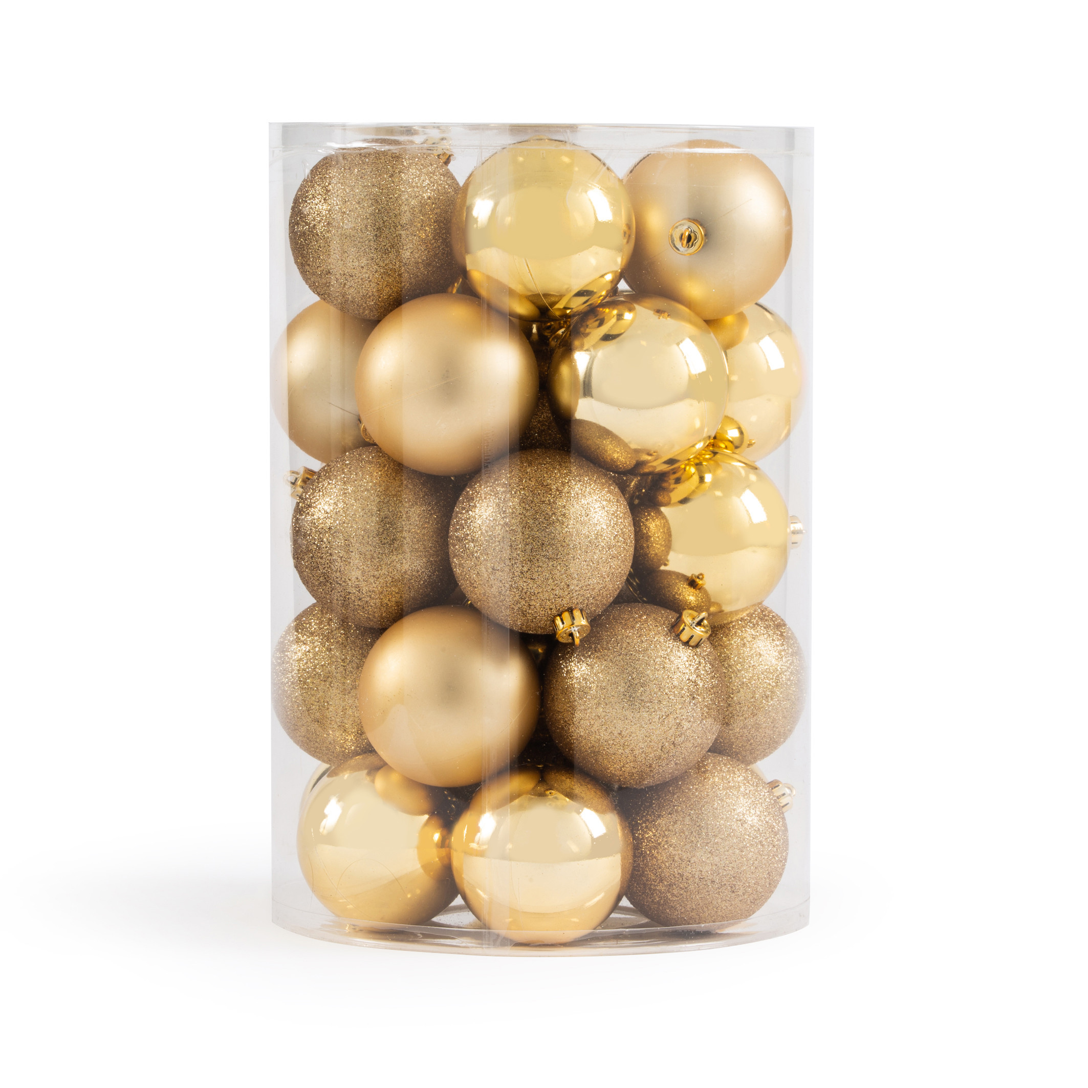 Coffret de 34 boules de Noël doré, Caspar | La Redoute (FR)