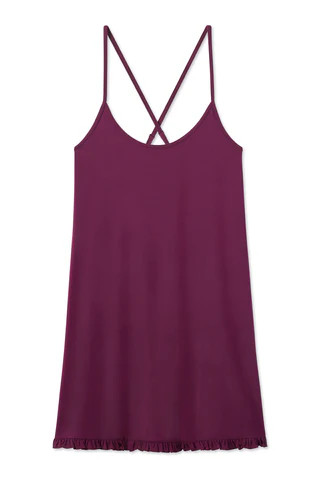 DreamKnit Charlotte Nightgown in Amaranth | Lake Pajamas