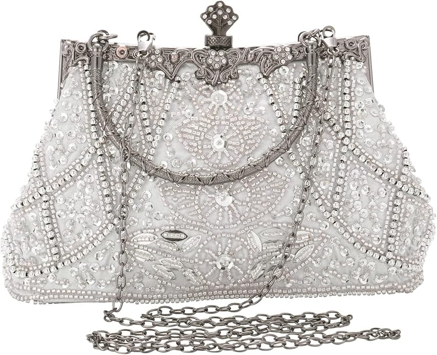 AIJUN Women's Vintage Beaded Evening Bag Sequin Clutch Purses for Women Wedding Clutches Prom Coc... | Amazon (US)