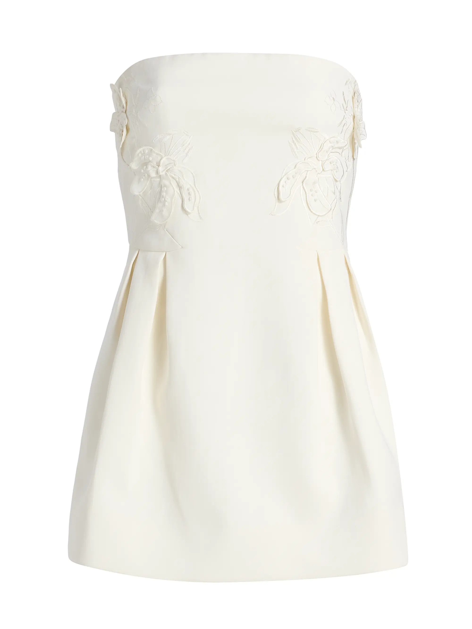 Ramy Brook Lily Appliquéd Strapless Minidress | Saks Fifth Avenue | Saks Fifth Avenue