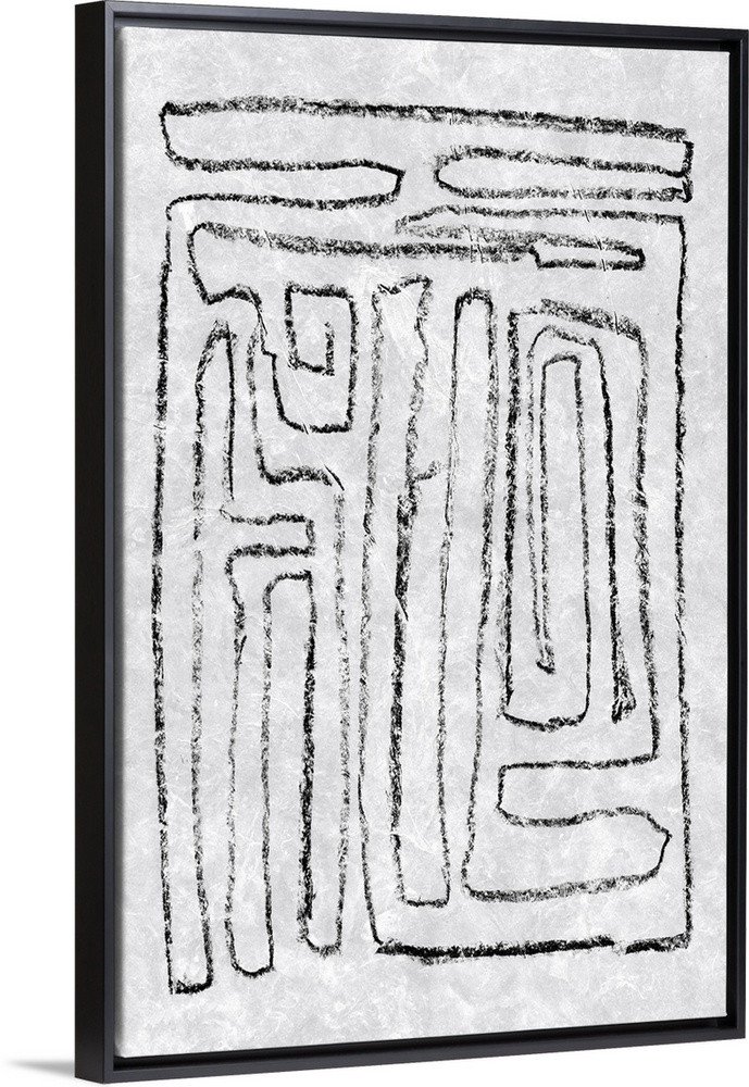 Black & White Runes I Wall Art | Great Big Canvas - Dynamic