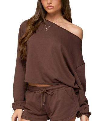 Edikted Kordelia Off Shoulder Sweatshirt  | Bloomingdale's Women | Bloomingdale's (US)