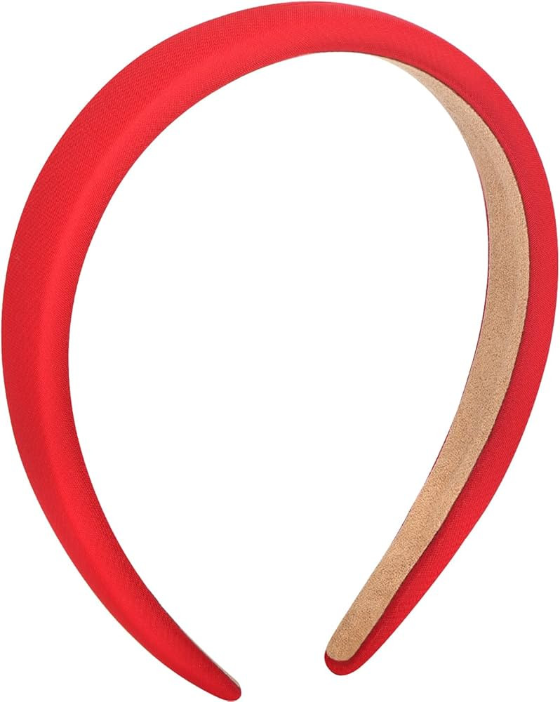 WantGor Padded Headband for Women, Wide Sponge HeadBands Plain Solid Hair Band Hoops Vintage Yoga... | Amazon (US)