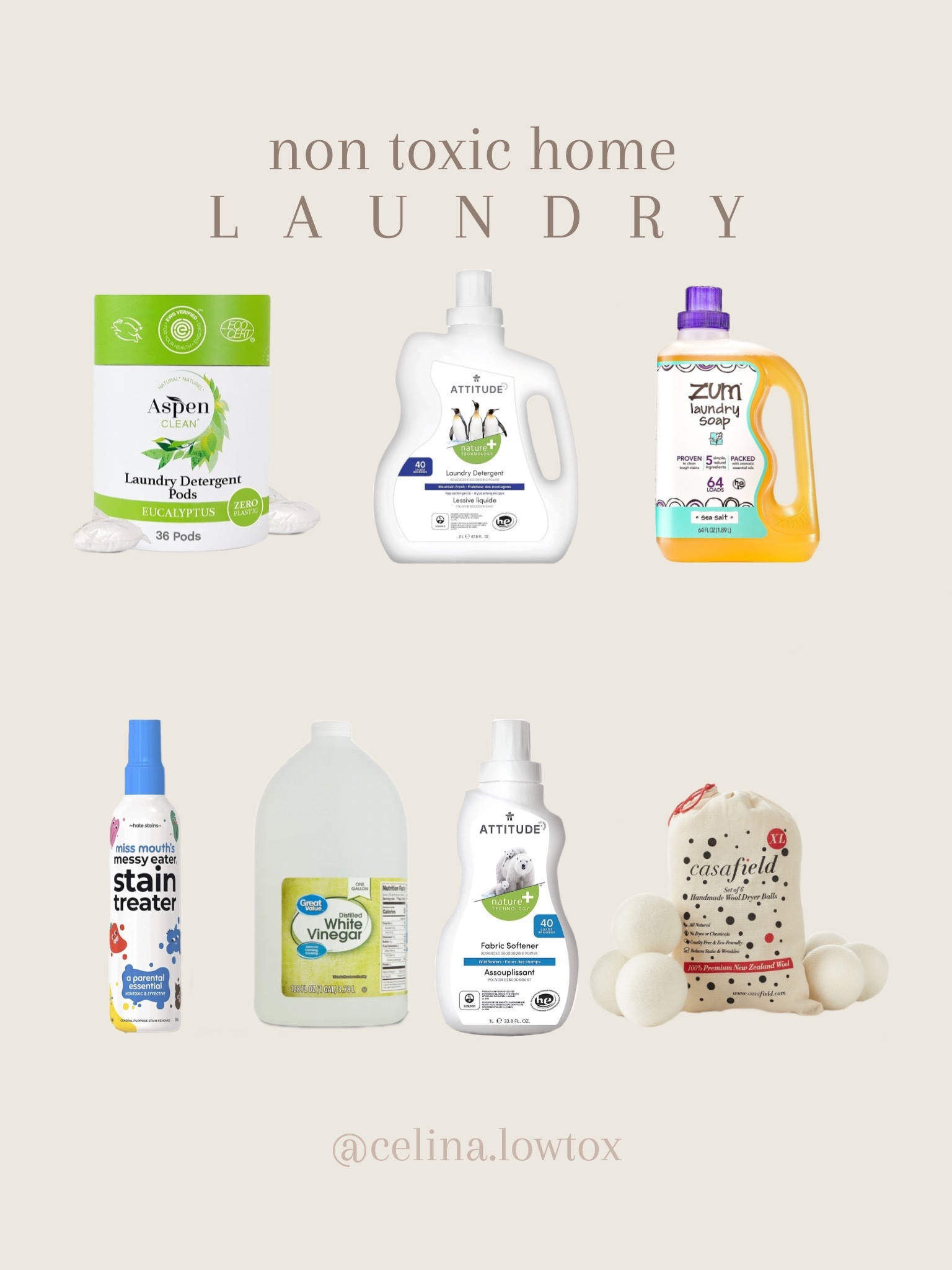 low toxic + non toxic laundry detergent options for a cleaner home / low toxic home :) #lowtoxlife #lowtoxiclife #lowtoxichome #home #nontoxic 

#LTKMostLoved #LTKhome #LTKfamily