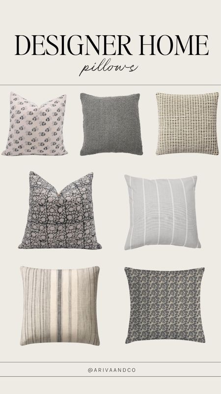 Designer home pillows! 

Living room, bedroom, home decor 

#LTKFindsUnder100 #LTKSaleAlert #LTKHome