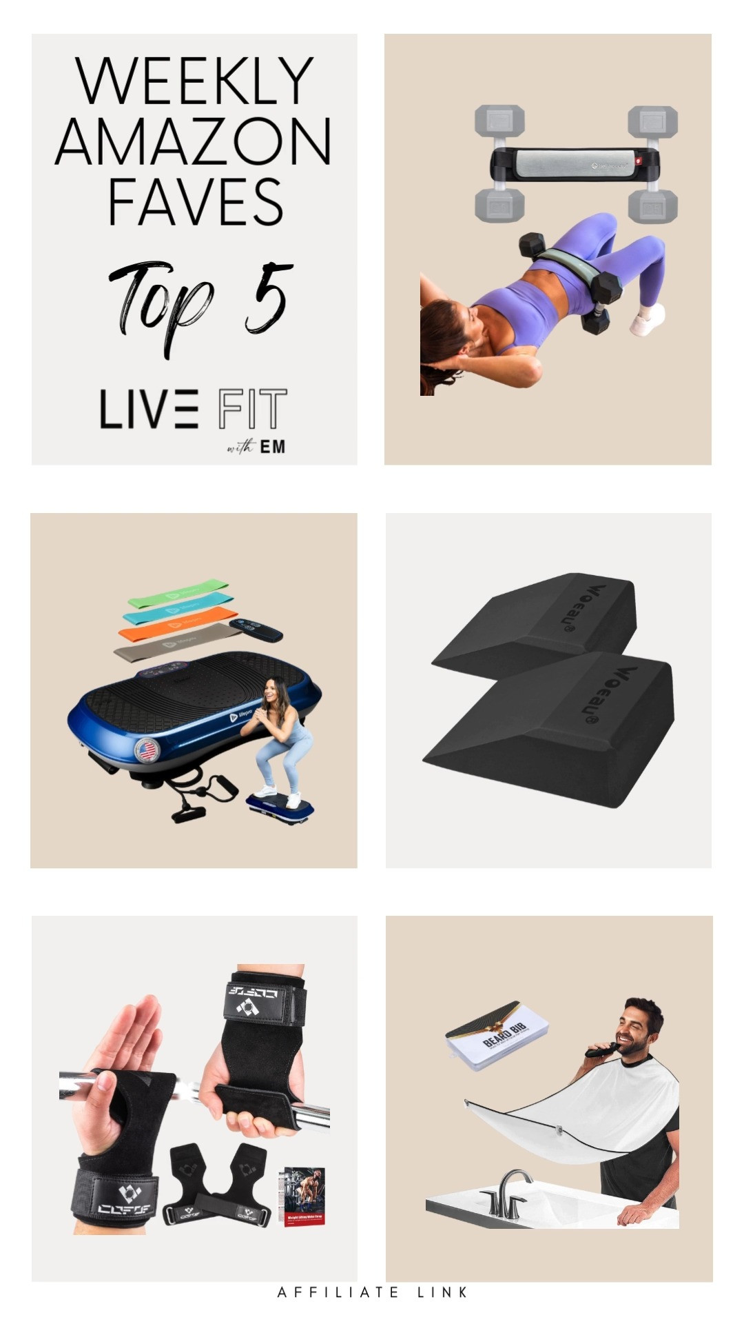 "Found your new workout buddy with this sleek vibrating plate. From lifting straps to workout belts, these fitness must-haves are all about boosting your strength and style today.
#FitnessEssentials #WorkoutGear #AmazonFinds #StrengthTraining #FitnessJourney
"										 

 #LTKfitnessgoals #LTKActive #LTKHome