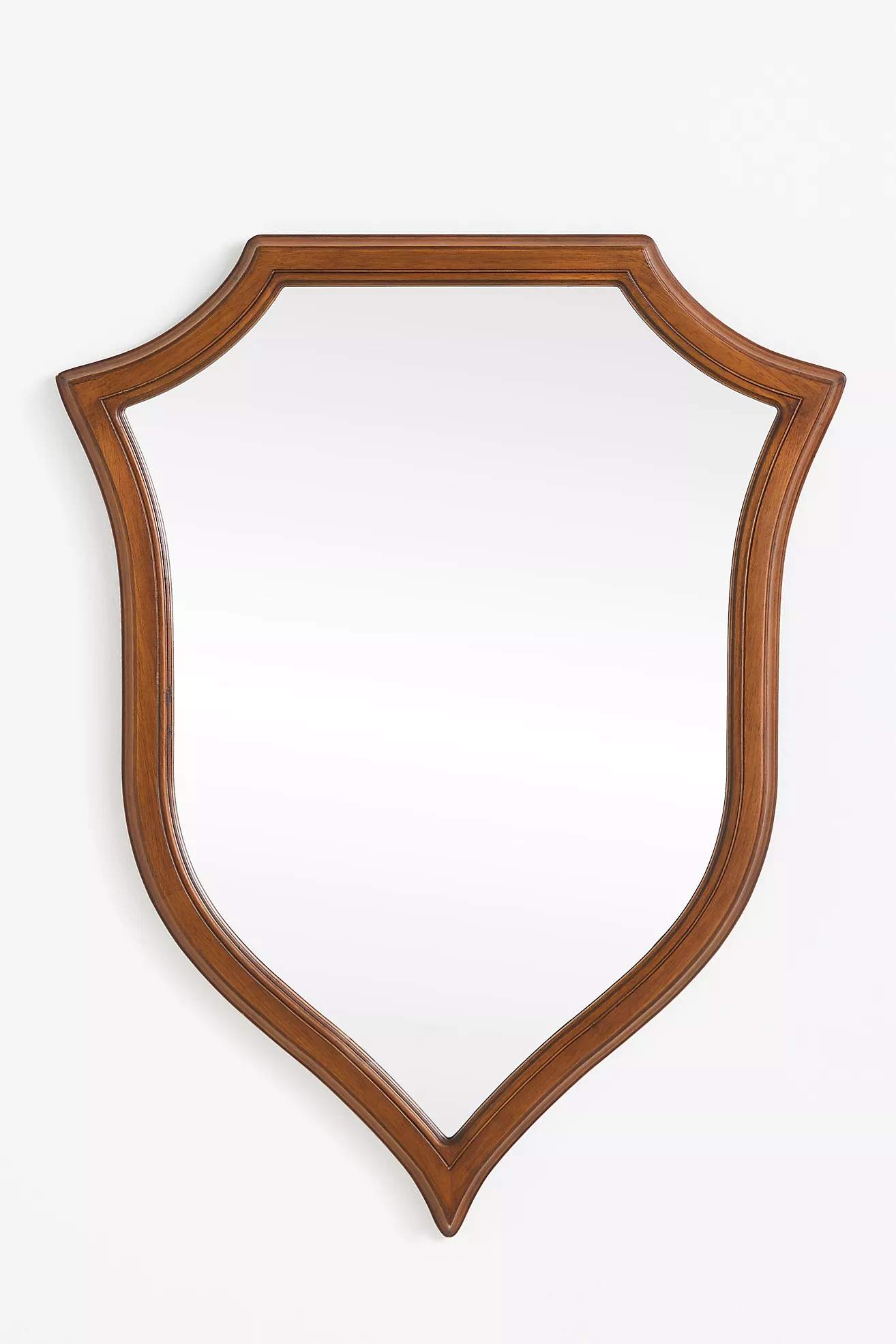 Elizabeth Mahogany Crest Wall Mirror | Anthropologie (US)