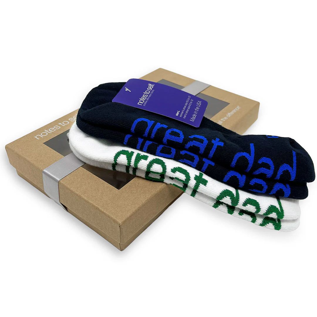 I am a great dad® 2-pair sock set in gift box | notes to self