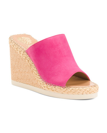 Suede Brissia Wedge Espadrille Sandals | TJ Maxx