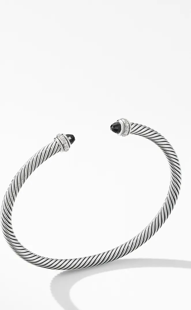 4mm Cable Classic Bracelet with Semiprecious Stones & Diamonds | Nordstrom