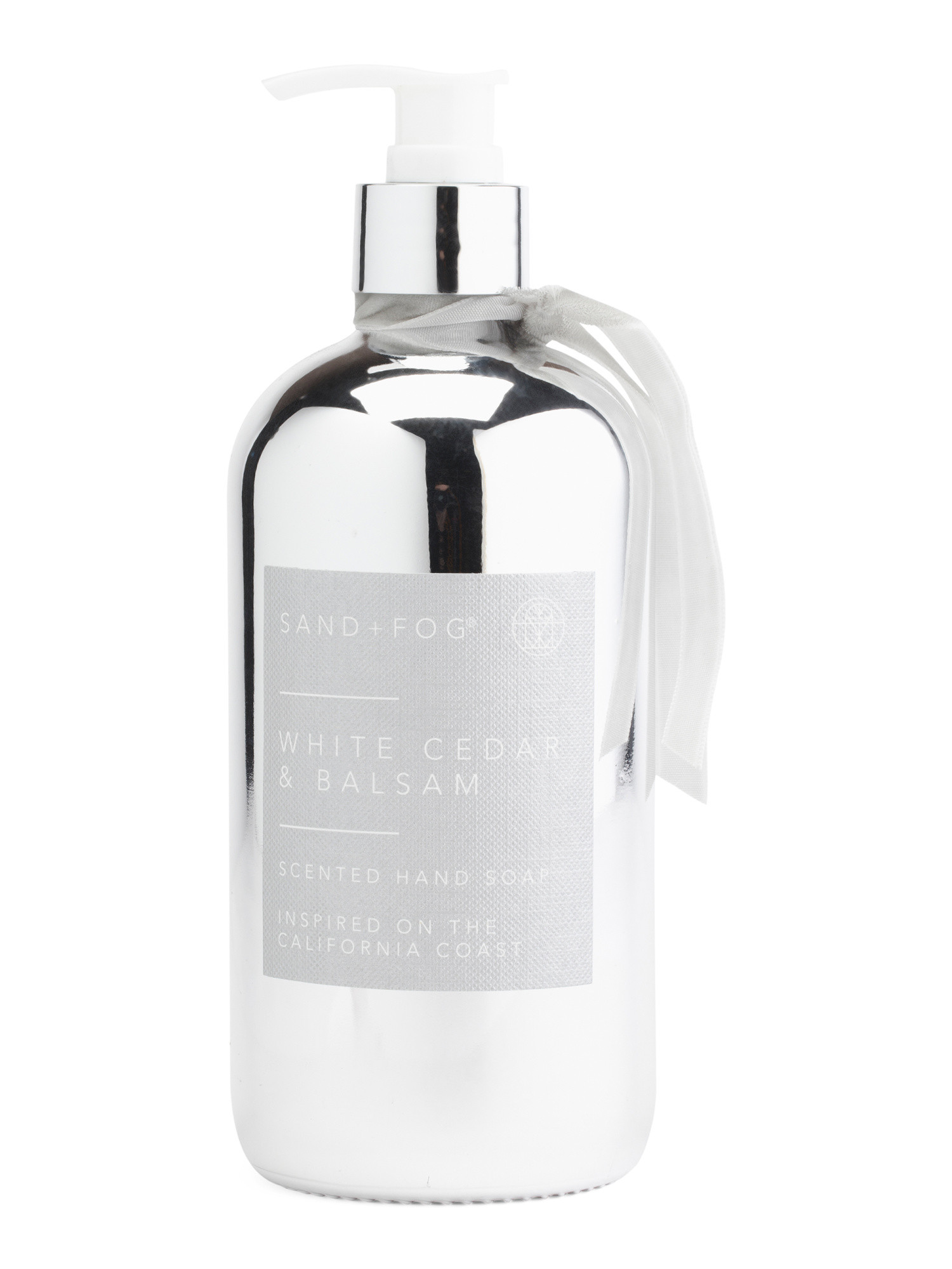 15.7oz Glass Electroplate White Cedar Balsam Hand Soap | TJ Maxx