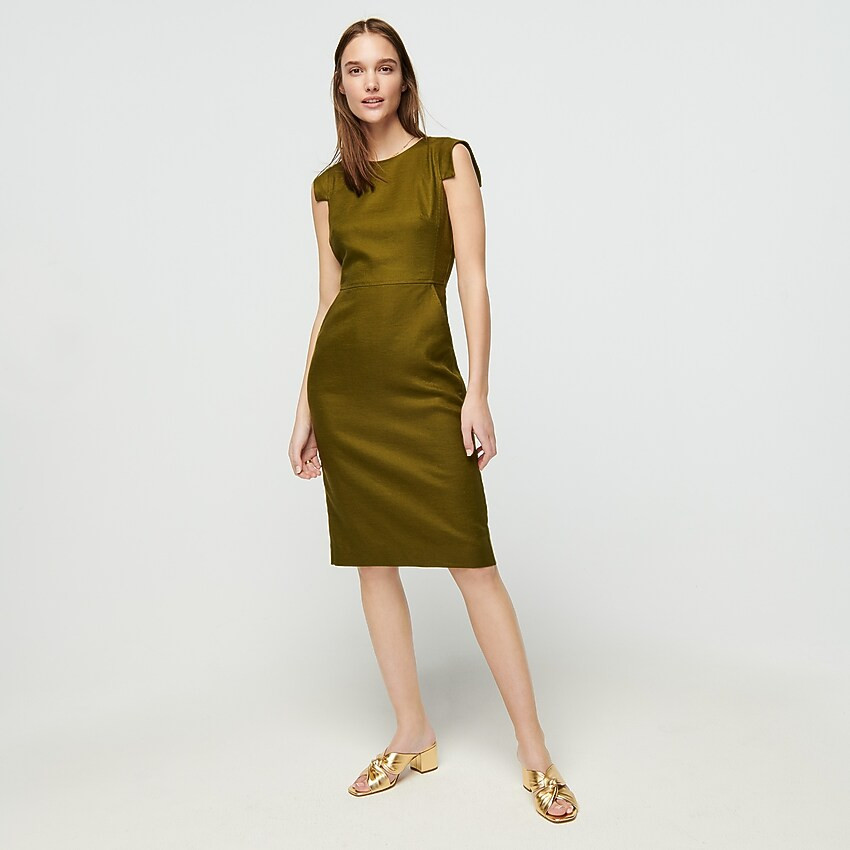 Résumé dress in stretch linen | J. Crew US