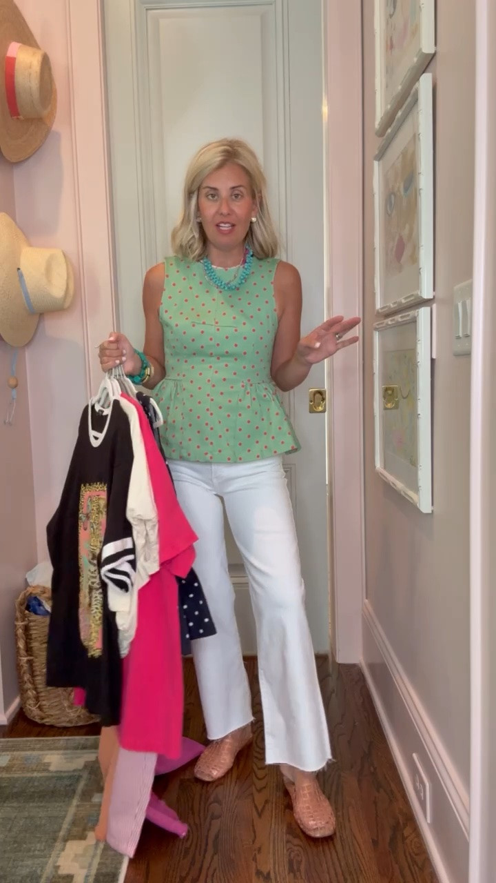 I’m so excited to show y’all my new order from The Willow Tree! 
Sizing: 
Black Tee - small
Pink Tee - s/m
Ivory top - small
White Jeans - 25
Pink Pants - small 
Orange Jeans - small 
Sleeveless Tops- small 
Red Striped Pants - small

#LTKdayinmylife #LTKmomlife #LTKstorytime