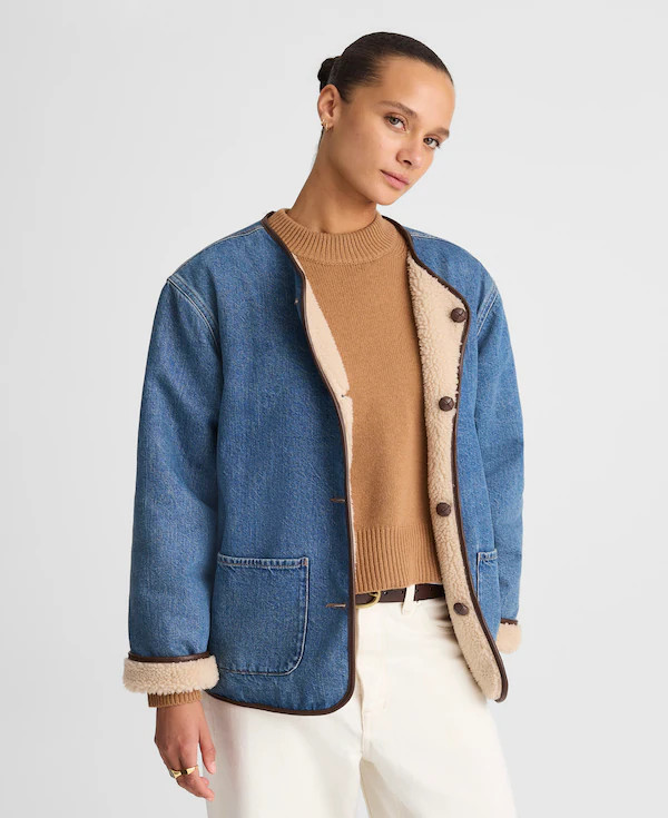 Reversible Denim &amp; Sherpa Jacket | Madewell