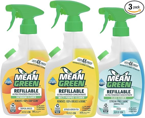 Mean Green Ultra Powered Refillable Cleaner Concentrate Variety 3 Pack – Multi-Purpose Citrus &... | Amazon (US)