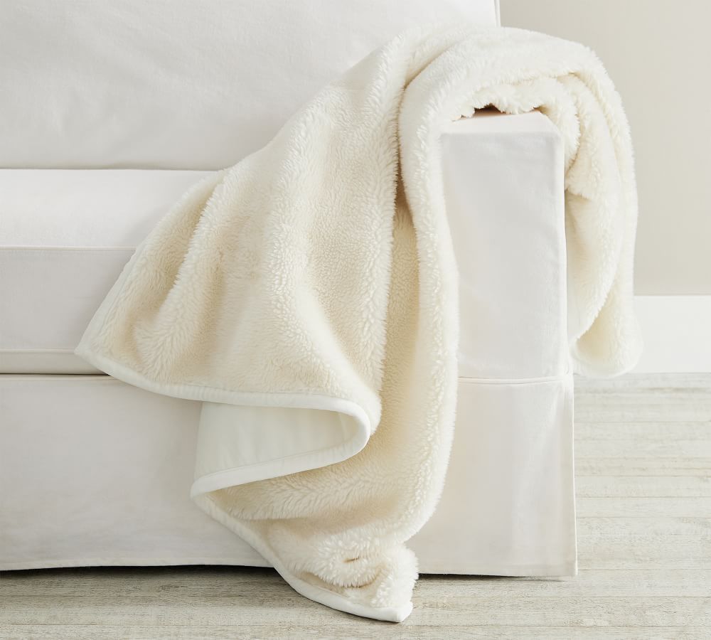 Faux Fur Shearling Throws | Pottery Barn (US)