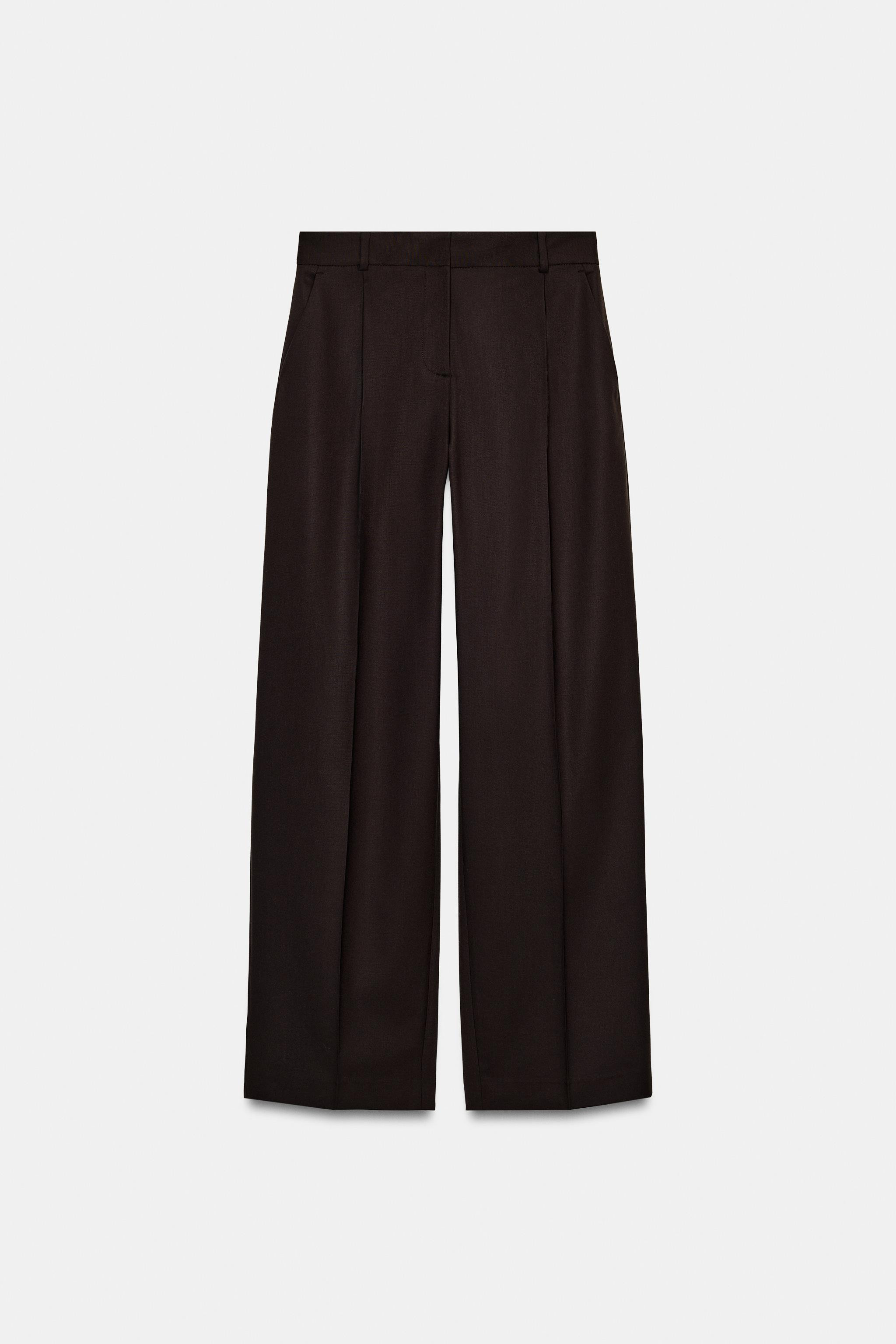 PLEATED STRAIGHT LEG PANTS | Zara US