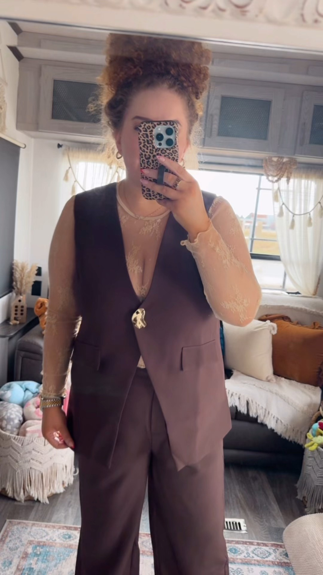 A softer take on tailoring for spring 🤎 Love mixing structured pieces with something feminine underneath 🥰 It makes the whole look feel elevated but still easy to wear. this set has been one of my favorites for dressing up without feeling overdressed. 🤎 brown blazer set | sleeveless blazer outfit | tailored spring outfit | neutral spring outfit | beige lace top outfit | feminine layering outfit | chic spring outfit | elevated everyday style | spring work outfit | business casual outfit | neutral outfit aesthetic | classy outfit ideas | minimal chic outfit | spring layering look | slingback heels outfit | dressy spring outfit | soft tailoring trend | capsule wardrobe spring | modern feminine style | polished casual outfit | amazon fashion finds | amazon blazer set | amazon workwear | amazon outfit ideas | spring outfit inspiration | neutral outfit ideas | elegant spring style | effortless chic outfit | spring date night outfit | elevated basics outfit

#LTKSaleAlert #LTKgrwm #LTKMidsize