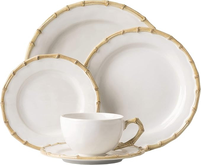 Juliska Bamboo Natural 5pc Setting | Amazon (US)