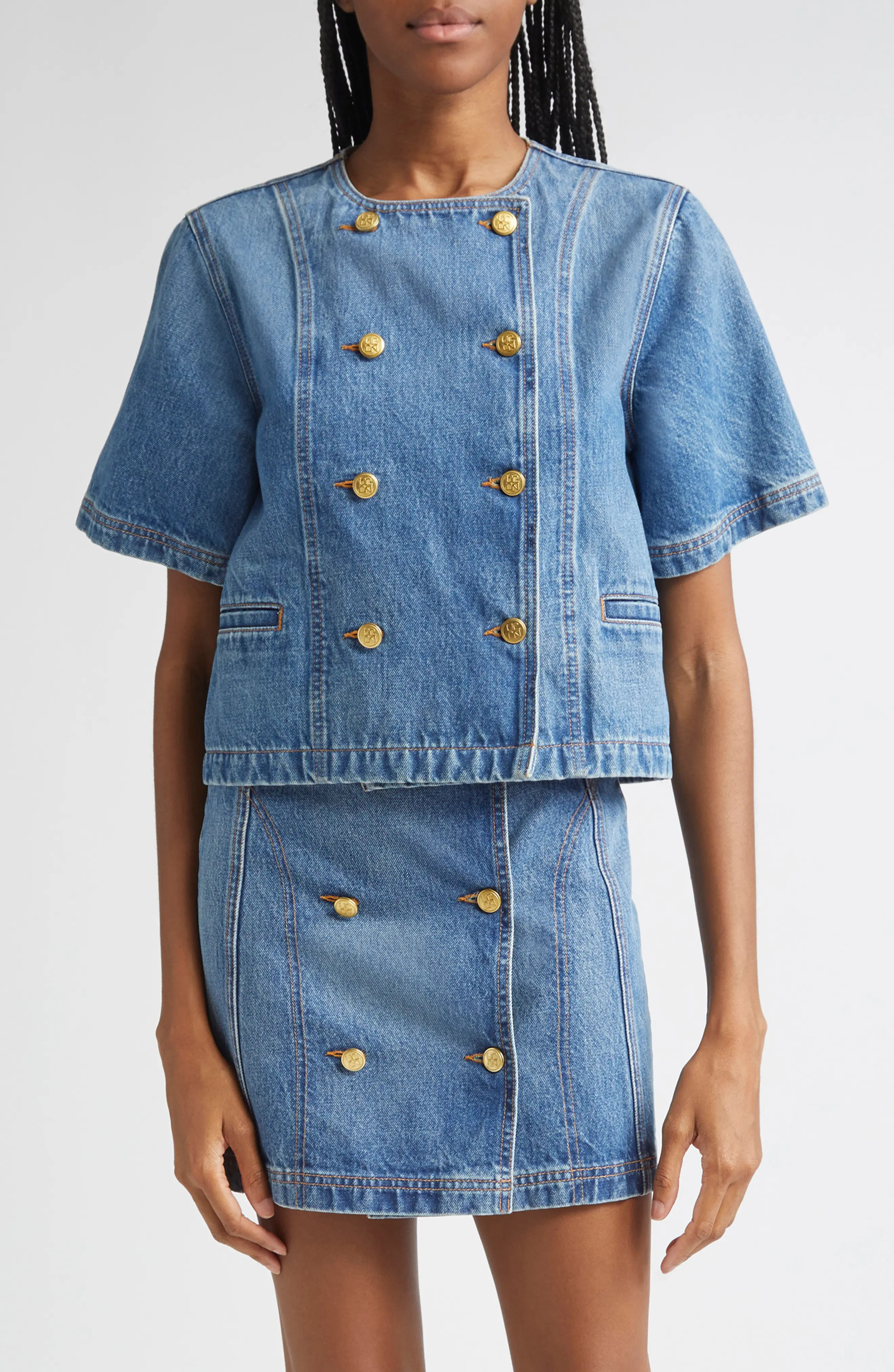 Ulla Johnson The Serge Double Breasted Denim Shirt (Women) | Nordstromrack | Nordstrom Rack