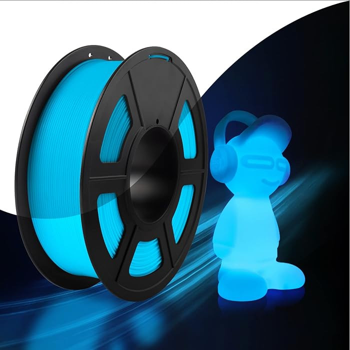 SUNLU Glow in The Dark PLA Filament, Neatly Wound Luminous PLA 3D Printer Filament 1.75mm Dimensi... | Amazon (US)