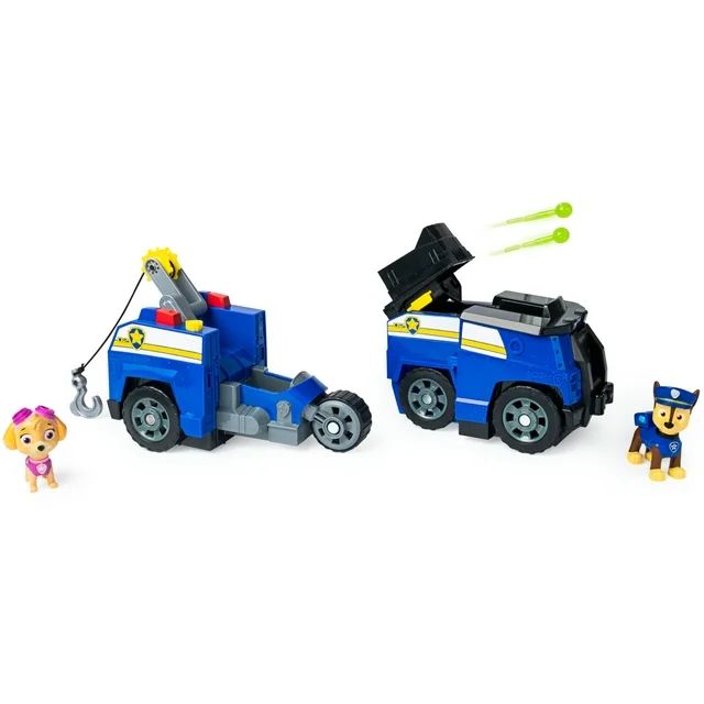 PAW Patrol, Chase Split-Second 2-in-1 Transforming Police Cruiser Vehicle with 2 Collectible Figu... | Walmart (US)