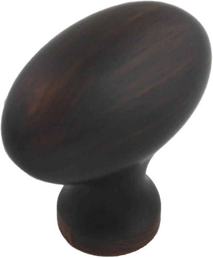 10 Pack - Cosmas 6022ORB Oil Rubbed Bronze Oval Oblong Cabinet Knob | Amazon (US)