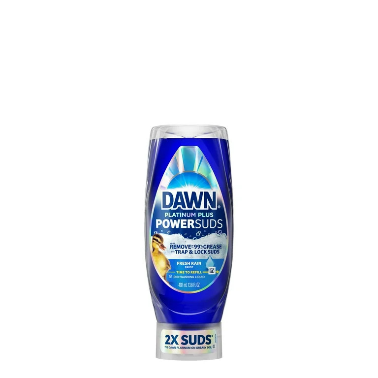 Dawn Platinum Plus PowerSuds Liquid Dish Soap, 13.6 oz. EZ-Squeeze Bottle | Walmart (US)