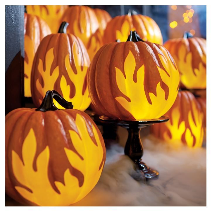 Flame Lighted Pumpkins | Grandin Road | Grandin Road