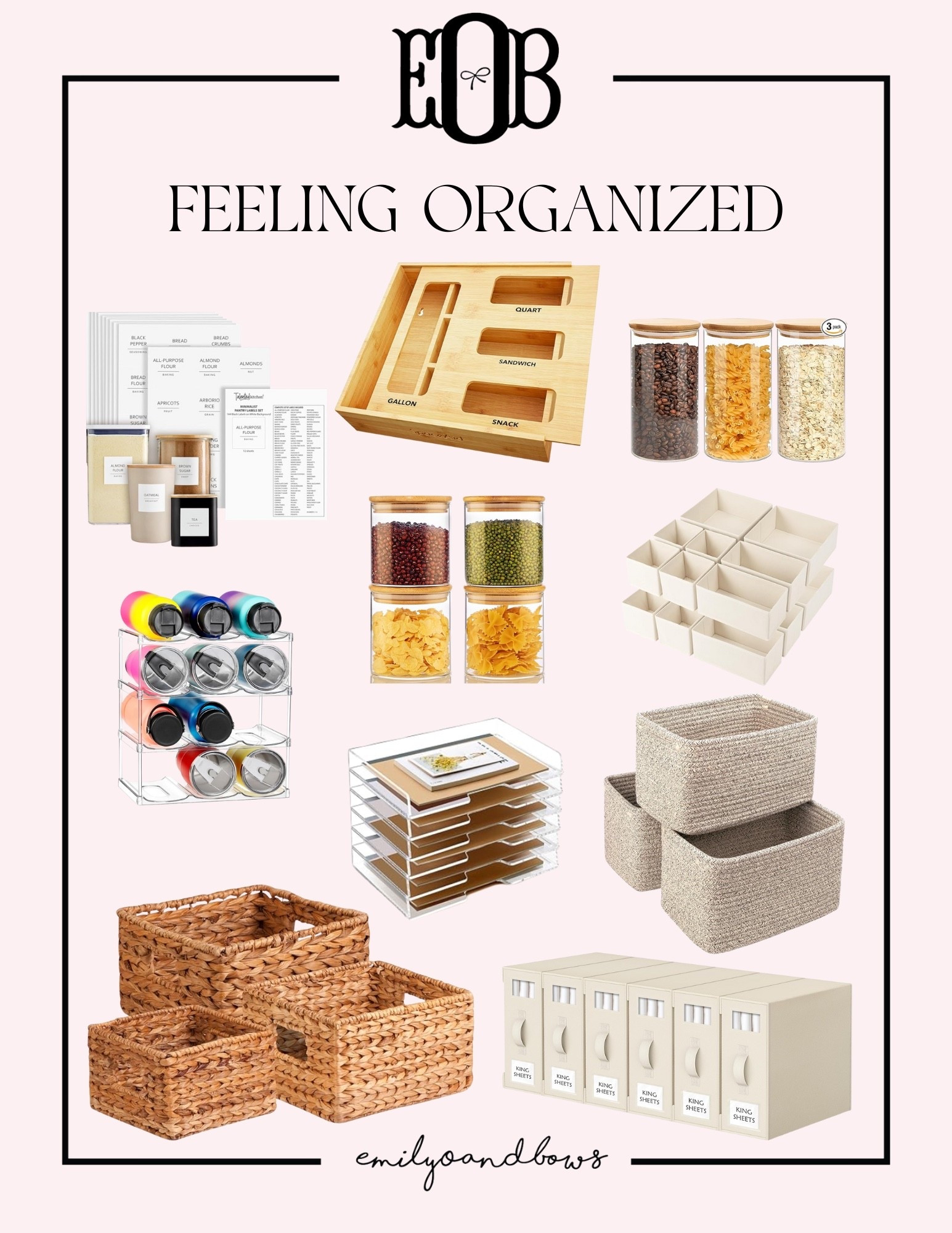 Feeling organized! All the essentials to get organized this winter/year!