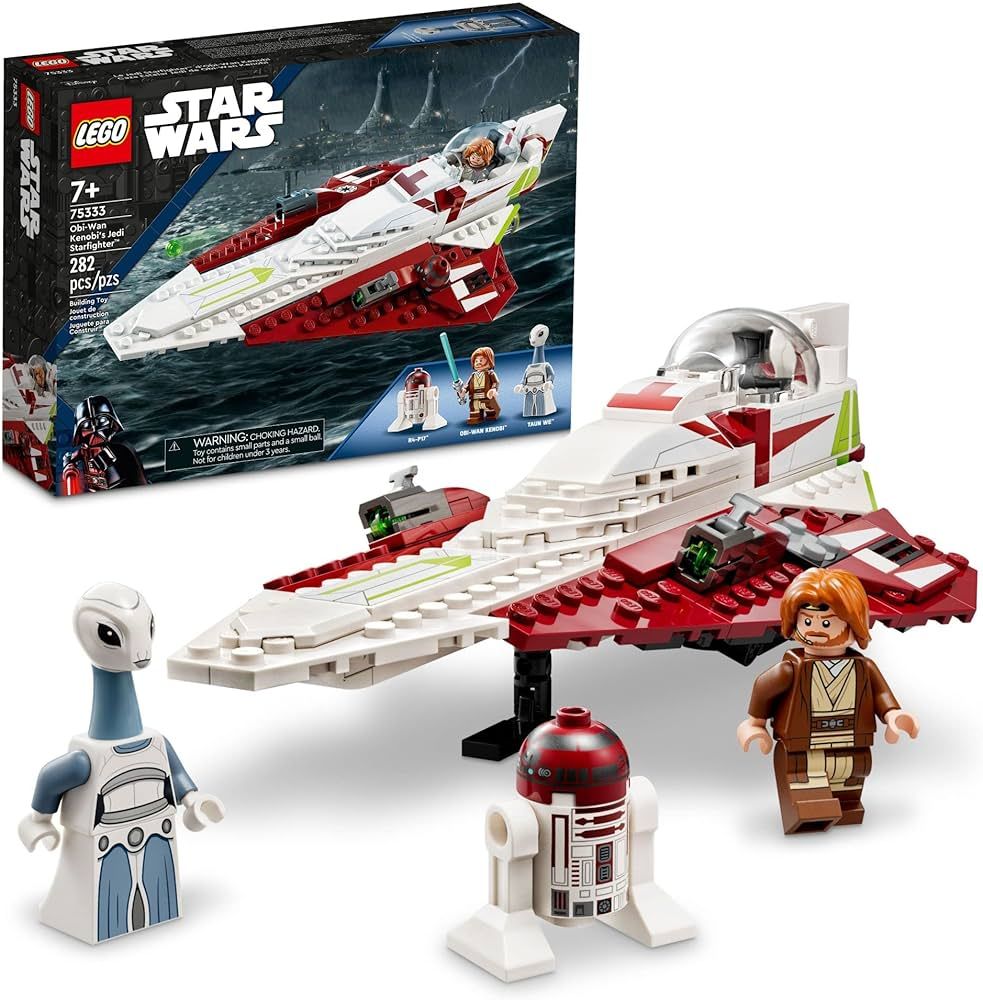 LEGO Star Wars OBI-Wan Kenobi's Jedi Starfighter 75333 Building Toy Set - Features Minifigures, L... | Amazon (US)