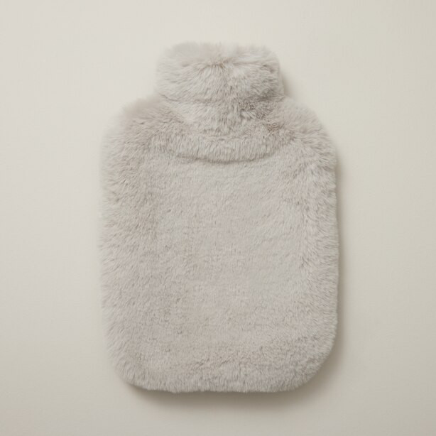 FAUX FUR HOT WATER BOTTLE, VAPOUR | Indigo (CA)