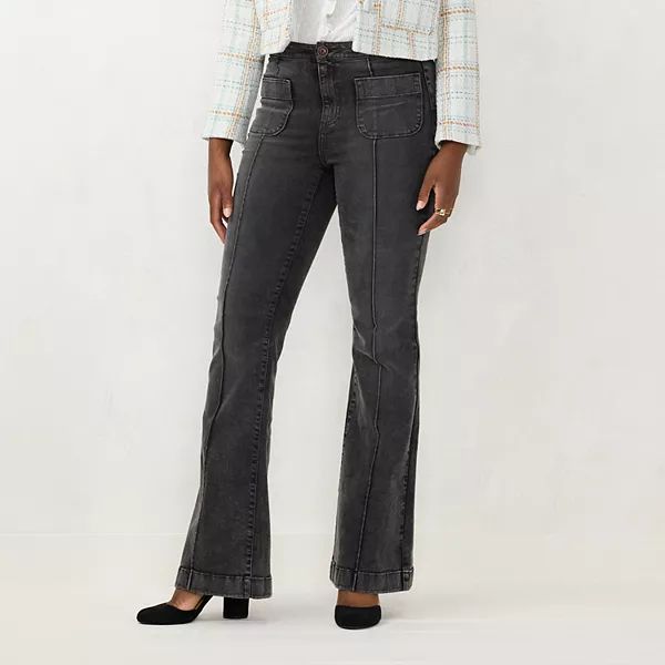Women's LC Lauren Conrad High-Rise Wide Leg Trouser Jeans | Kohl's