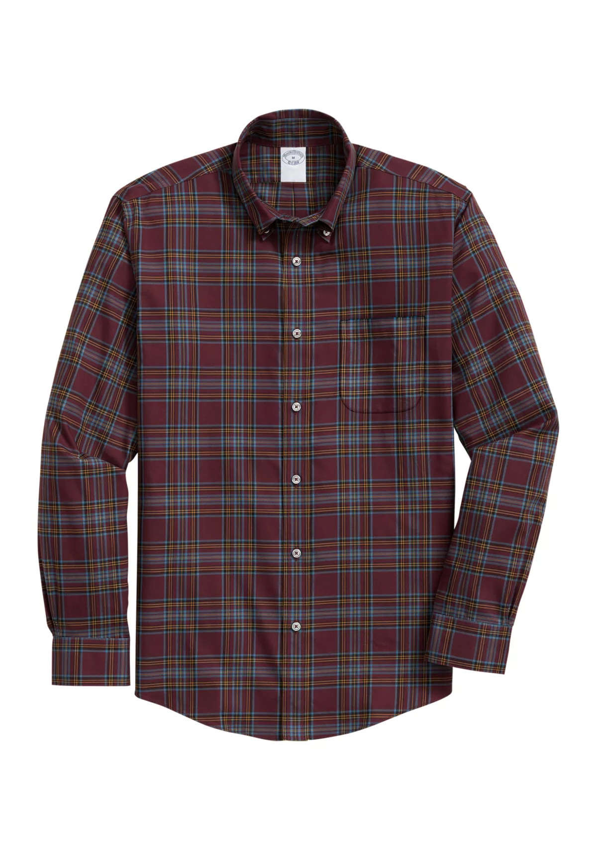 Men's Plaid Twill Polo Button Down Shirt | Belk