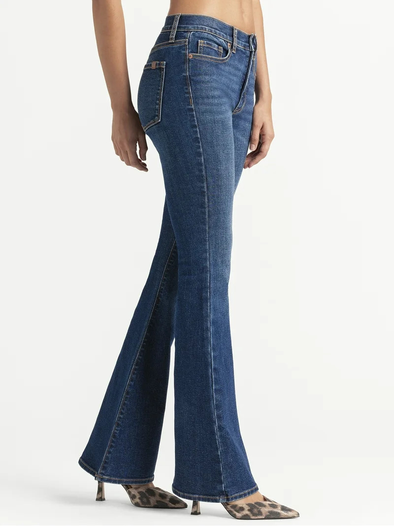 Jessica Simpson Women's Daisy Fitted Flare Jeans, Sizes 2-16 | Walmart (US)