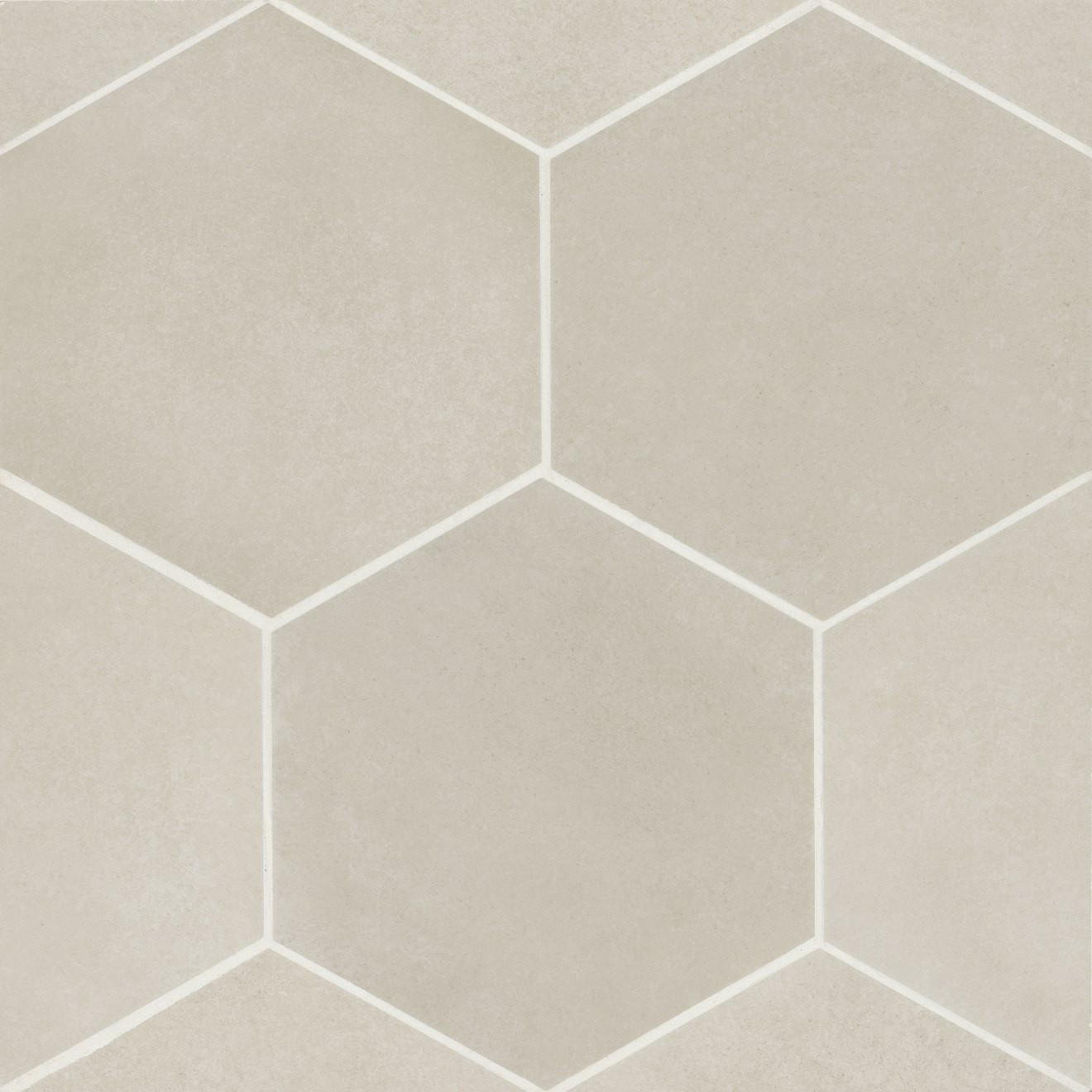 Makoto 10" x 11.5" Hexagon Matte Porcelain Tile in Kumo Grey | Bedrosians Tile & Stone