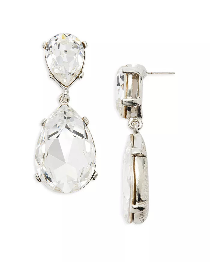 Crystal Drop Earrings in Rhodium Plated | Bloomingdale's (US)