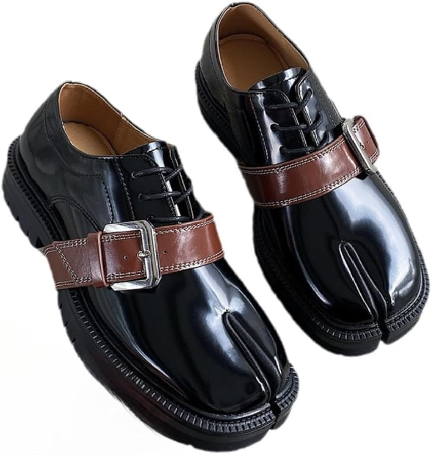 Tabi Shoes for Men Women Split Toe Loafers Leather Platform Alternative Non Slip Breathable Boots... | Amazon (US)