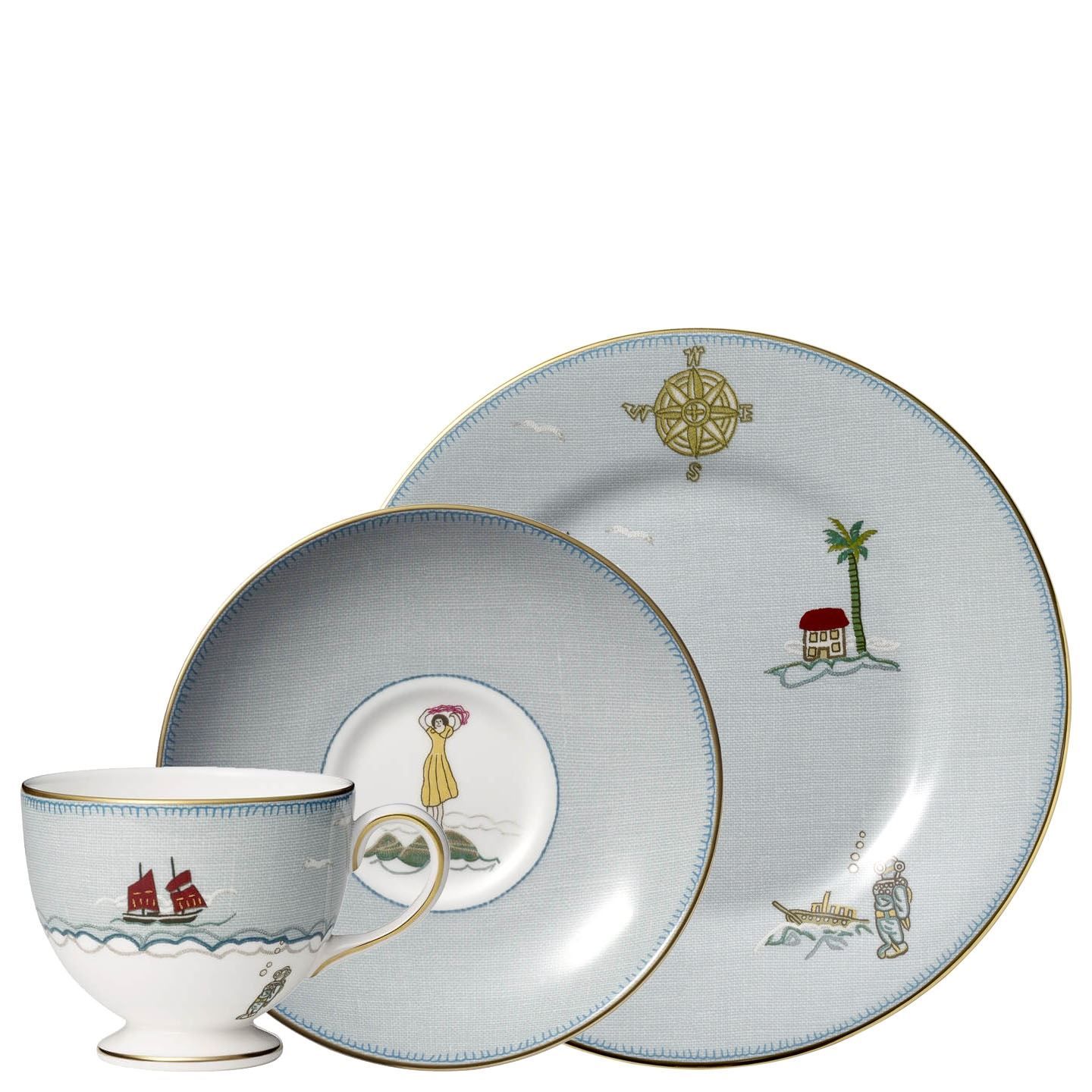 Sailor's Farewell 3-Piece Tea Set | Wedgwood | Wedgwood