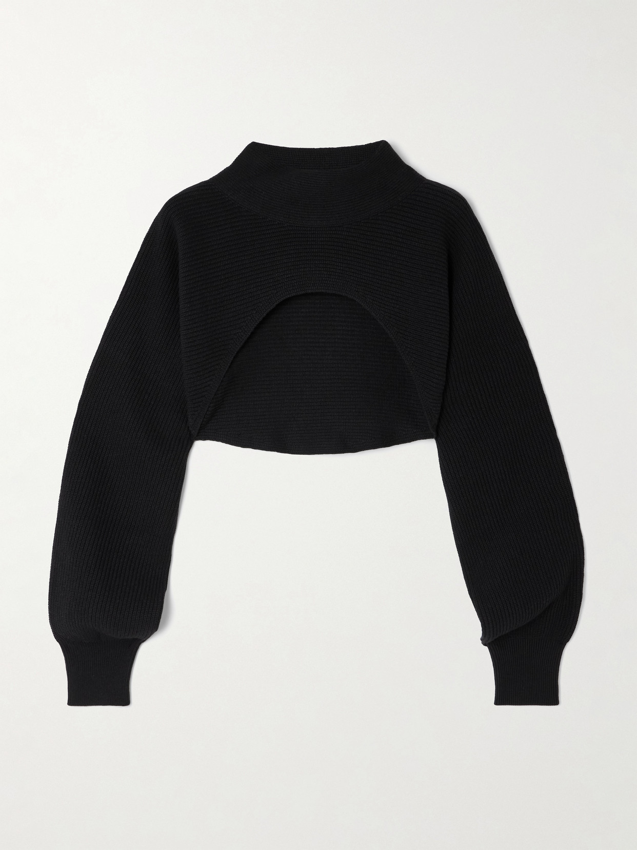 lululemon - Cropped Ribbed Cotton-blend Sweater - Black | NET-A-PORTER (US)