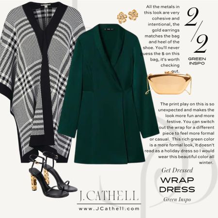 This silk green dress is perfect for this time of year. Wear it with pumps or a boot, either way the gold accessories will be sure to shine!

#LTKHoliday #LTKshoecrush #LTKstyletip