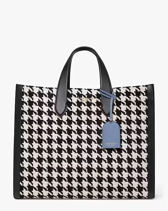 Manhattan Houndstooth Large Tote | Kate Spade (US)
