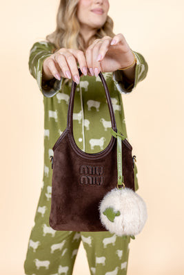 Highland Herd Bag Charm in Olive | In My Sundays