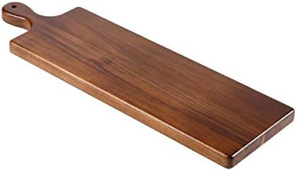 BIRDROCK HOME 23” Acacia Wooden Cheese Serving Board with Handle - Party Charcuterie Board for Appet | Amazon (US)