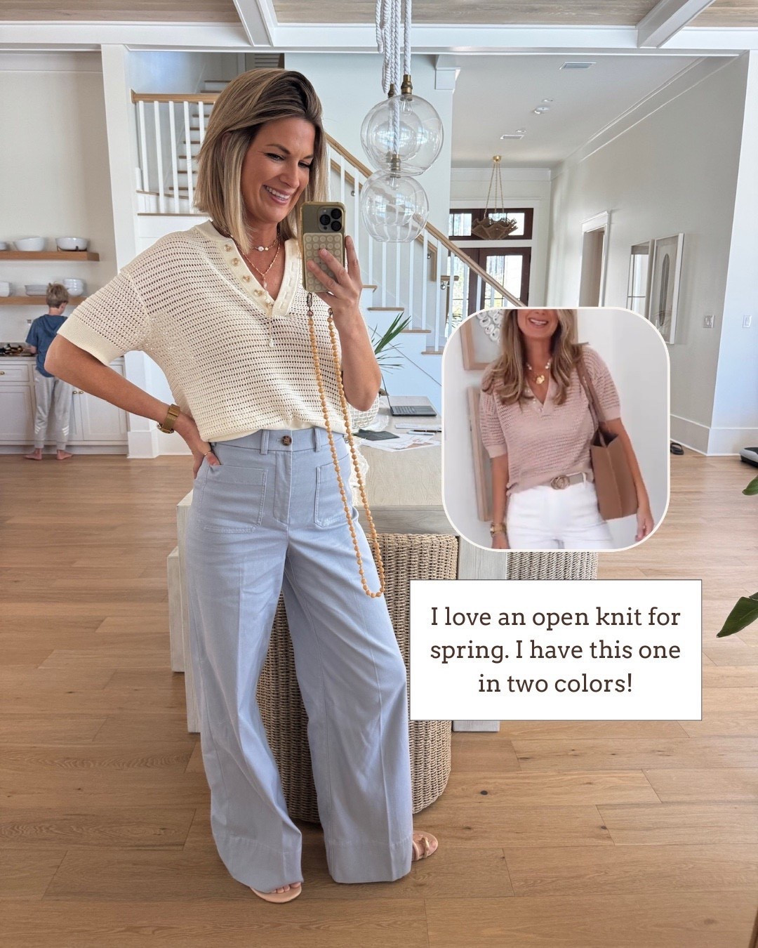 My favorite open knit blouse for spring 🙌🏻🙌🏻

#LTKmomlife #LTKootd #LTKSeasonal