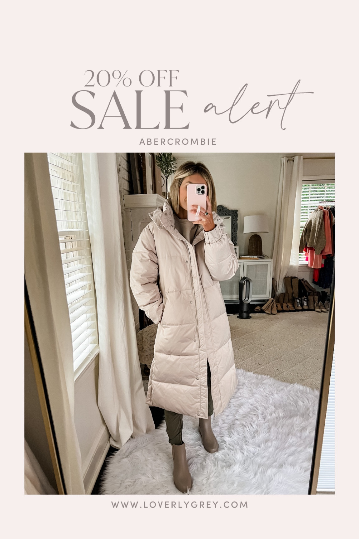 Abercrombie Ultra Long Puffer is restocked and 20% off! Loverly Grey is wearing an XS! 

#LTKxAF #LTKsalealert #LTKSeasonal