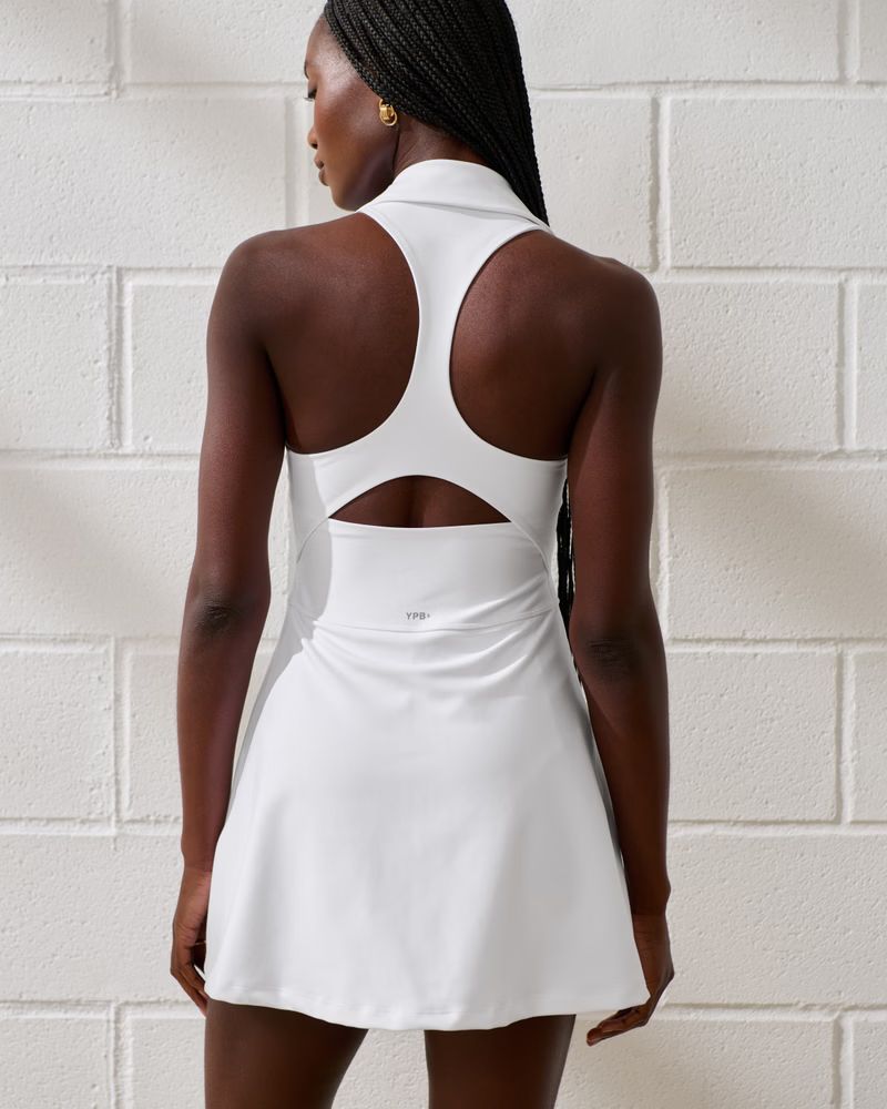Women's YPB sculptLUX Polo Collar Wrap Mini Dress | Women's Active | Abercrombie.com | Abercrombie & Fitch (US)