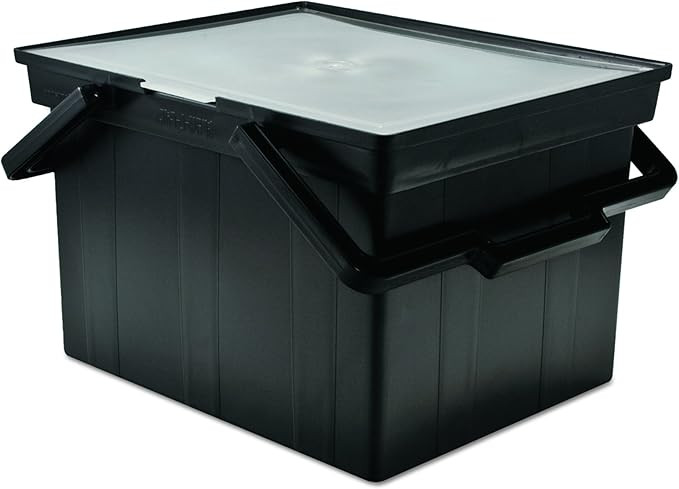 ADVANTUS Companion Letter/Legal Portable Plastic File Box, Includes Lid and Handles, 17 x 14 x 11... | Amazon (US)