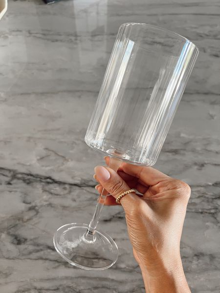 The most beautiful wine glass and the details make it look so expensive! 2 for $20. 

#LTKhome #LTKstyletip #LTKunder50
